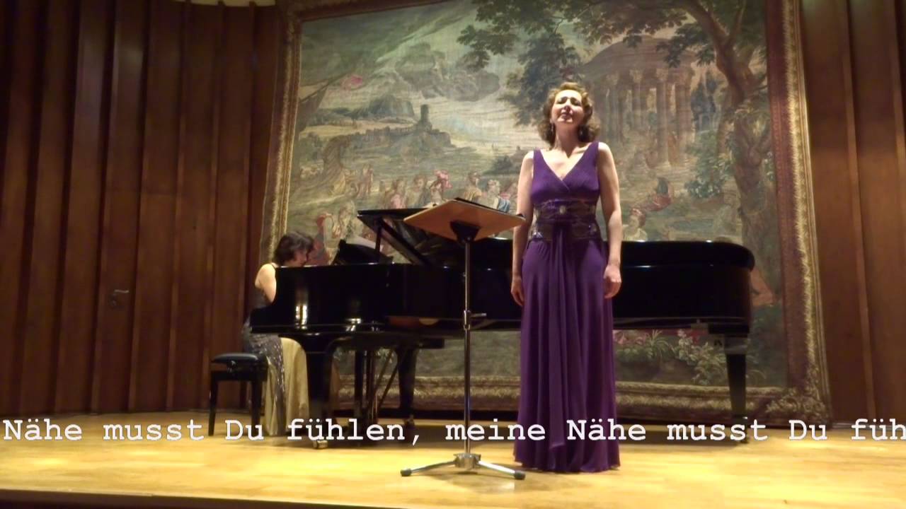 “Nacht ist’s”  composed 1884 from Mathilde Kralik von Meyrswalden