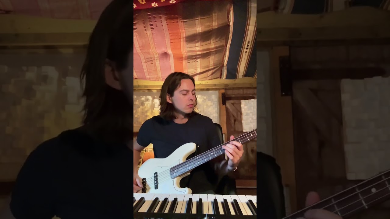 Tracking bass on my debut album continues #bassguitar #originalmusic #alt #rock #bassist #bass
